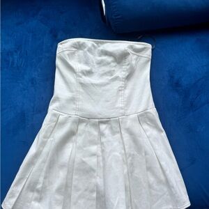 Strapless White Dress